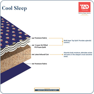 TADesign Cool Sleep Orthopedic Medium Firm Latex Infused Coir Mattress