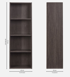TADesign Muo-6019 4 Shelves Multipurpose Storage Bookshelf in Dark Walnut Color