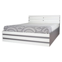 Load image into Gallery viewer, TADesign Electa King Size Hydraulic Storage Bed in Slate Grey &amp; White Color

