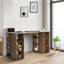 Load image into Gallery viewer, TADesign Fozia Study Table &amp; Office Desk in Grey Oak &amp; White Color
