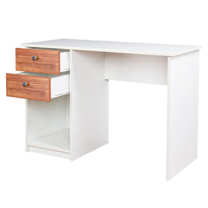 TADesign Quatro Study Desk & Office Table in White & English Oak Red Color