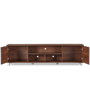 TADesign Robust TV Cabinet and Home Entertainment Unit in Matte Walnut Color