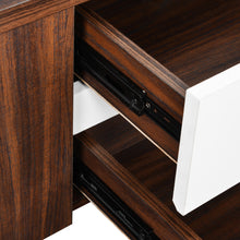 Load image into Gallery viewer, TADesign Fusion Engineered Wood TV Entertainment Unit - Walnut &amp; High Gloss White
