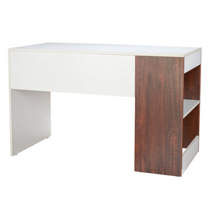 TADesign Zeki Study Desk & Office Table in White & English Oak Brown Color