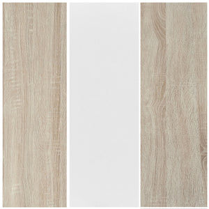 TADesign Artigo Engineered Wood Study and Office Desk - Sonoma Oak and White