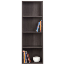 Load image into Gallery viewer, TADesign Muo-6019 4 Shelves Multipurpose Storage Bookshelf in Dark Walnut Color
