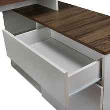 Load image into Gallery viewer, TADesign Alfie Engineered Wood Office Desk in Grey Oak &amp; White Color

