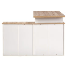 Load image into Gallery viewer, TADesign Alfie Study Table &amp; Office Desk in Natural Oak &amp; White Color
