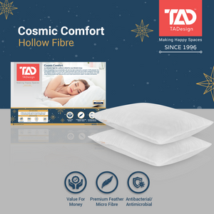TADesign Cosmic Comfort Set of 2 Hollowsiliconised Fiber Pillow