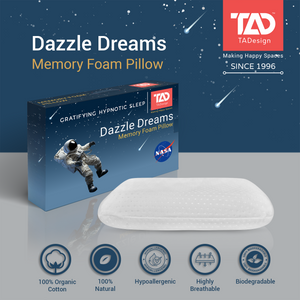 TADesign Dazzle Dreams Memory Foam Pillow