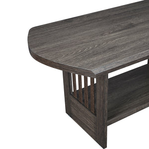 TADesign Dewan-2 Engineered Wood Coffee Table - Dark Brown