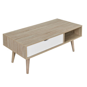 TADesign Artigo Engineered Wood Coffee Table - Sonoma Oak & White