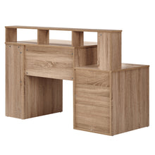 Load image into Gallery viewer, TADesign Duncan Study Table &amp; Office Desk in Natural Oak &amp; Dark Grey Color
