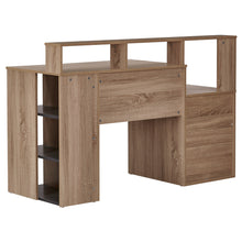Load image into Gallery viewer, TADesign Duncan Study Table &amp; Office Desk in Natural Oak &amp; Dark Grey Color
