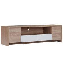 Load image into Gallery viewer, TADesign Fusion 2D TV Unit in Sonoma Oak &amp; Glossy White Color
