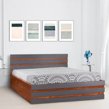 Load image into Gallery viewer, TADesign Gemma King Size Hydraulic Storage Bed in Slate Grey &amp; White Color
