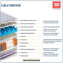Load image into Gallery viewer, TADesign Grandiose 8-inch Medium Soft Pocket Spring Mattress
