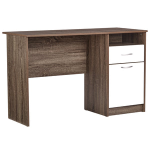 TADesign Harris Study Table & Office Desk in Grey Oak & White Color