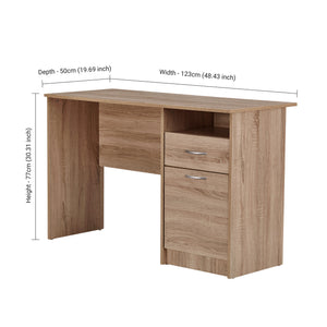 TADesign Harris Study Table & Office Desk in Natural Oak Color