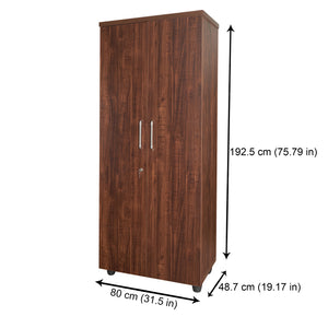 TADesign Izel 2 Door Wardrobe in English Oak Brown Color