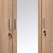 Load image into Gallery viewer, TADesign Premo 3 Door Wardrobe with Mirror in English Wenge &amp; Oak White Color
