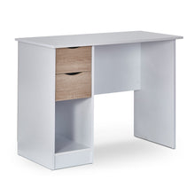 Load image into Gallery viewer, TADesign Quatro Engineered Wood Study and Office Desk - Sonoma Oak and White

