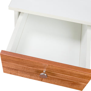 TADesign Quatro Study Desk & Office Table in White & English Oak Red Color