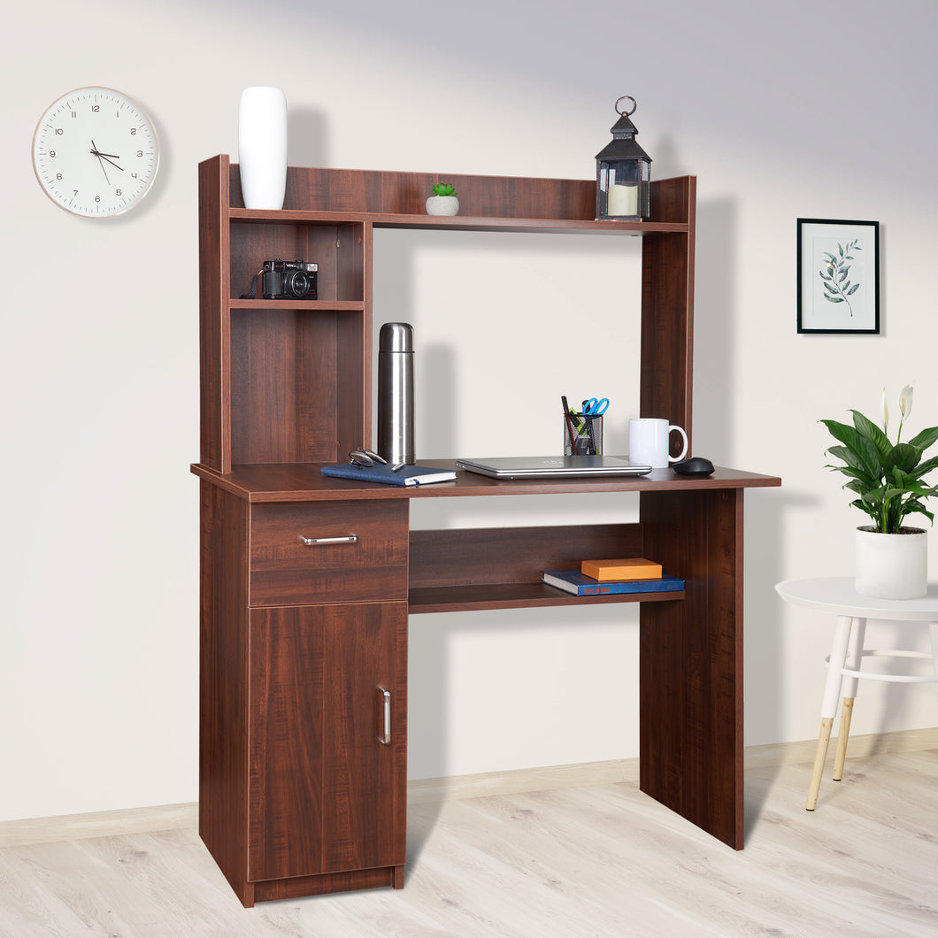 TADesign Quatro-3 Study Desk & Office Table in English Oak Brown Color