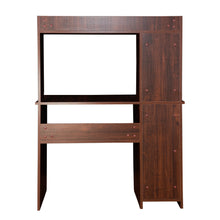 Load image into Gallery viewer, TADesign Quatro-3 Study Desk &amp; Office Table in English Oak Brown Color
