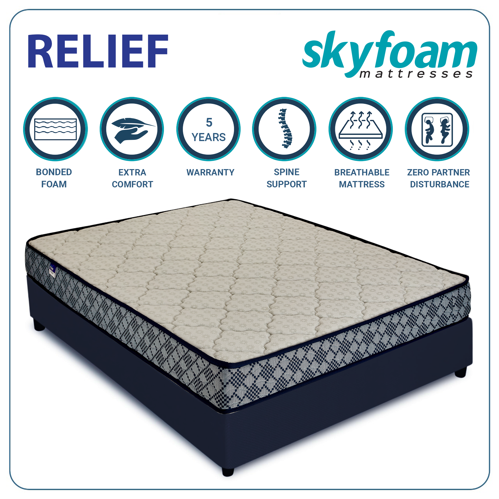 Skyfoam Relief Firm Comfort with Zero Partner Disturbance