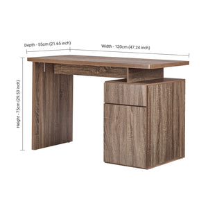 TADesign Sophie Study Table & Office Desk in Grey Oak Color