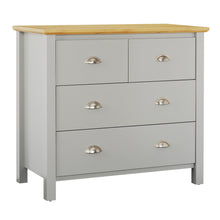 Load image into Gallery viewer, TADesign Astbury Chest Of Drawers in Wotan Oak &amp; Light Grey Color
