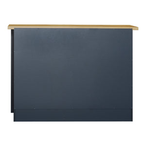 TADesign Carden Side Board in Euro Oak & Aqua Blue Color