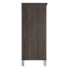 Load image into Gallery viewer, TADesign Quad-Pace Shoe Cabinet in Dark Brown Color
