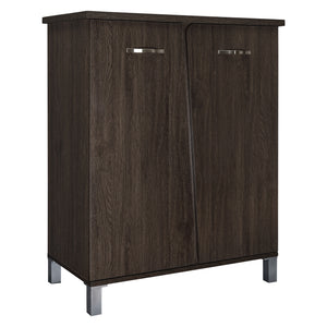 TADesign Quad-Pace Shoe Cabinet in Dark Brown Color