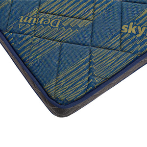 Skyfoam Ultima Medium Firm Comfort with Spine Support & Zero Partner Disturbance Orthopedic Bonded Foam Mattress in Blue Color