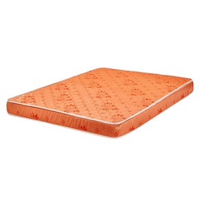 Skyfoam Valueflex Medium Soft Comfort with Air Flow & Zero Partner Disturbance High Density Foam Mattress in Floral Orange Color