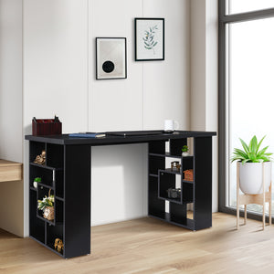 TADesign Victoria Study Table & Office Desk in Black Color