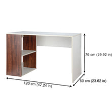 Load image into Gallery viewer, TADesign Zeki Study Desk &amp; Office Table in White &amp; English Oak Brown Color
