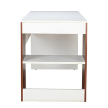 Load image into Gallery viewer, TADesign Zeki Study Desk &amp; Office Table in White &amp; English Oak Brown Color
